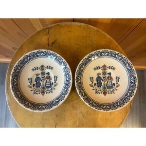 Johnson Bros Saucers Hearts & Flowers People Lot of 2 (5788)